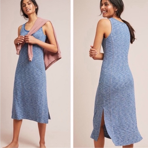 Anthropologie Dresses & Skirts - Anthropologie Saturday Sunday Giona Midi Dress
Blue Stripes Size Medium